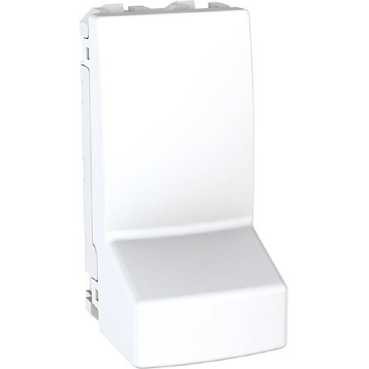 Schneider Unica Blanc sortie de cable 3 bornes 1 modules