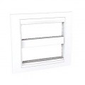 Schneider Unica Blanc liseré Blanc plaque de finition et support 2x6 modules