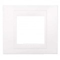 Schneider Unica Blanc liseré Blanc plaque de finition 1 poste 2 modules