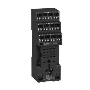Zelio Relay, embase RXM SEP 2-4OF PUSH IN, bornes à ressort