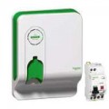 Evlink borne de recharge rési T3 7kW avec protection DT40N + différentiel + MnX