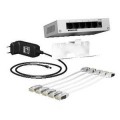 LexCom Home Switch Informatique Ethernet 5 Ports 1GBit/s + 5 cordons + support