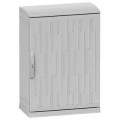 Armoire Outdoor Poly.PLAZTR HD 1250x750x420 ral7035 IP55IK10 toit+soc+ser.1242E