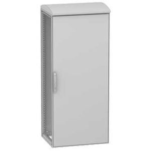 Armoire Outdoor SF HD 1600x800x600mm ral7035 IP55 IK10 toit+clé 1242E - Schneider Electric - NSYSFHD16860