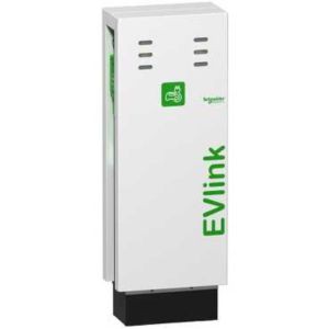 Evlink borne de recharge parking 2xT3 Borne sur pied 22kW - Schneider Electric - EVF1S22P33