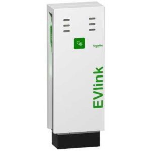Evlink borne de recharge parking 2xT3 Borne sur pied 7kW avec RFID - Schneider Electric - EVF1S7P33R