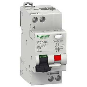 Disjoncteur dpn vigi 6ka 16a c 30ma  a si