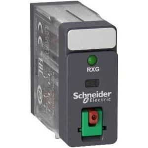 Zelio Relay Rxg - Capot Noir - 2of - 5a - Bouton Test - Led - 48vca