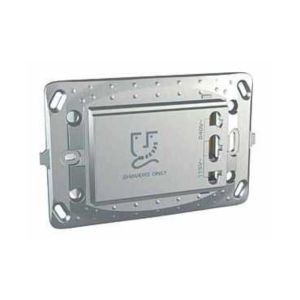 Unica Graphite Va-et-vient 10a Connexion Rapide 2 M + Cadre Zamac - Blister