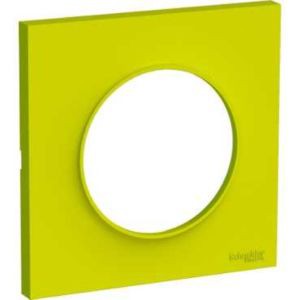 Plaque verte chartreuse Schneider Odace Styl 1 poste