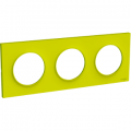 Odace Styl Plaque Vert Chartreuse 3 Postes Horiz. Ou Verticaux Entraxe 71mm