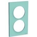 Odace Styl Plaque Bleu Cian 2 Postes Horizontaux Ou Verticaux Entraxe 57mm