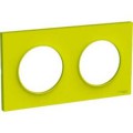 Odace Styl Plaque Vert Chartreuse 3 Postes Horiz. Ou Verticaux Entraxe 57mm