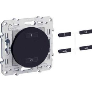 Schneider Odace émetteur Rf Anthracite, 2 Boutons (spécial Volets-roulants)
