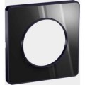 Schneider Odace Touch Plaque Miroir Brillantt Fumé Avec Liseré Anthracite 1 Poste