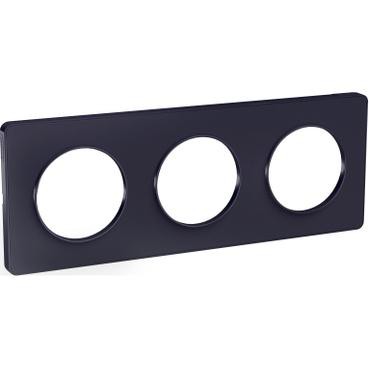 Schneider Odace Touch Plaque Anthracite 3 Postes Oberflex