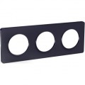 Schneider Odace Touch Plaque Anthracite 3 Postes Oberflex