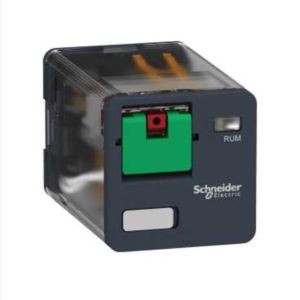 Zelio Relay Rum - Pins Cylindriques - 3of - 10a - Bouton Test - 48vca