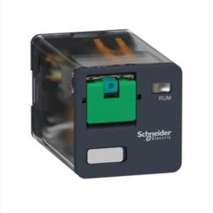 Zelio Relay Rum - Pins Cylindriques - 3of - 10a - Bouton Test - 110vcc