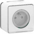 Prise de Courant 2P+T Blanche Saillie IP55 IK08 Mureva Styl Schneider – Connexion Automatique