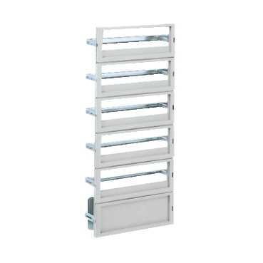 Thalassa pla - chassis distribution modulaire dlp 198 modules p/pla127 ral 7035