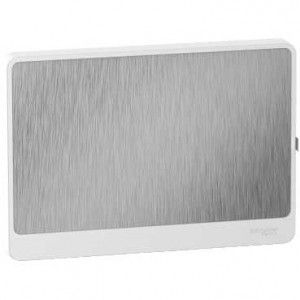 Schneider Resi9 Porte Touch Aluminium Coffret 18 modules - 1 rangée