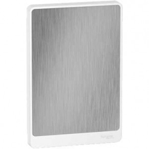 Resi9 - Porte Touch Aluminium Coffret 18 modules - 3 rangées