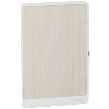 Resi9 - Porte Touch Bois Nordique Coffret 18 modules - 3 rangées - Schneider Electric - R9H18423B