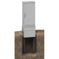 Thalassa pla - socle polyester hauteur 500 mm pour nsyplaz(t) l500p320 ral 7035