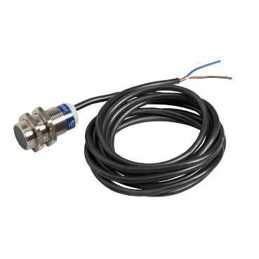Detecteur inductif cylindriq m18 12 48v dc pnp no 3 fils noyable cable pur 2m