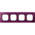 M-plan - plaque de finition - 4 postes - verre rubis