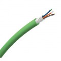 Actassi - câble optique fl-c - om4 - 6 fo - tb - vert - euroclasse d