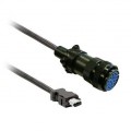 Cable codeur 5m blinde, b ch2 conn. mil