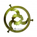 Griffe Laiton Poli 57 mm avec Trou 11 mm Girard Sudron