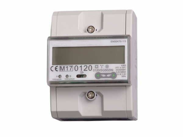 Compteur électrique modulaire Ketler tétra 80A simple tarif certifié MID affichage LCD