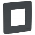 Plaque de Finition Aluminium 1 Poste Unica Studio Schneider