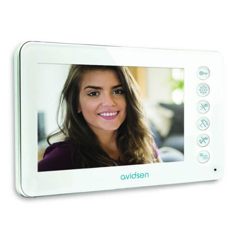 Avidsen ecran vidéo 18cm supplémentaire pour visiophones ylva 2+ 112249 - Avidsen - 112252