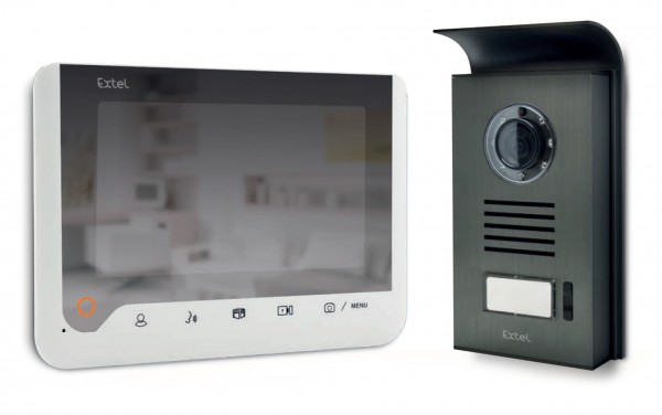 Extel ice moniteur blanc effet miroir écran de 18cm