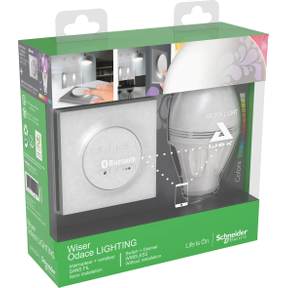 Ampoule connecté Schneider Wiser Odace Lighting avec diffuseur 