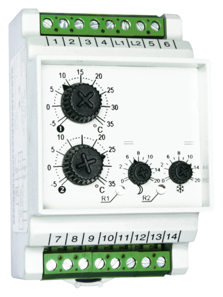 Thermostat électronique modulaire Theben RAMSES 211-2 - Theben - 2110002