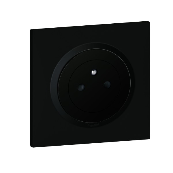 Legrand prise de courant surface fb - 2p+t - ba - noir - cpl avec griffes