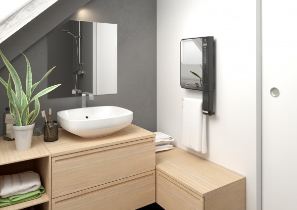 Radiateur sèche-serviettes soufflant 800W Thermor Illico3 miroir 