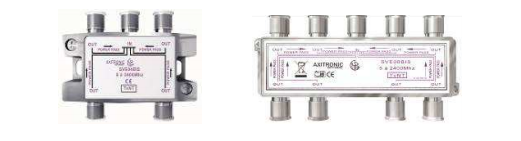 Répartiteur Terrestre et Satellite avec Passage d’Alimentation 4 Sorties Axitronic