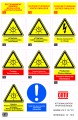 Kit de signalisation photovoltaïque - Planche de 10 étiquettes de signalisation