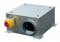 Caisson extra-plat isolé 25 mm, 500 m3/h, D 160 mm, dépressostat, inter de prox. (CATB 005/DI)