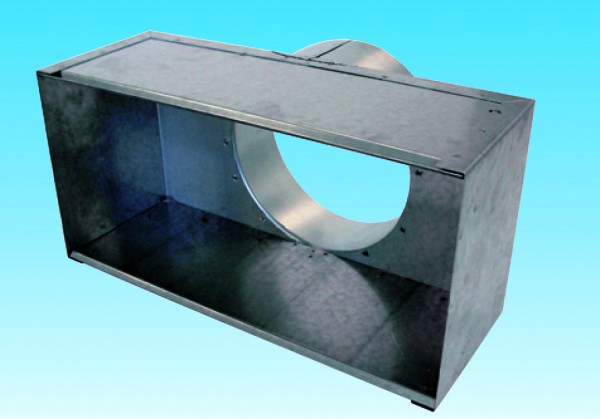 PLENUM ACIER RACCORD ARRIERE POUR GRILLE GAO GAF GRM GLF GRE PER900X 300. (PGR 900X300)