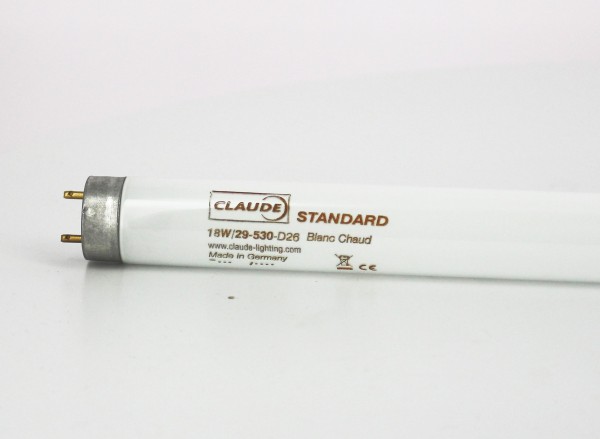 Tube fluorescent Claude 18W/ 29-530-D26 Blanc Chaud