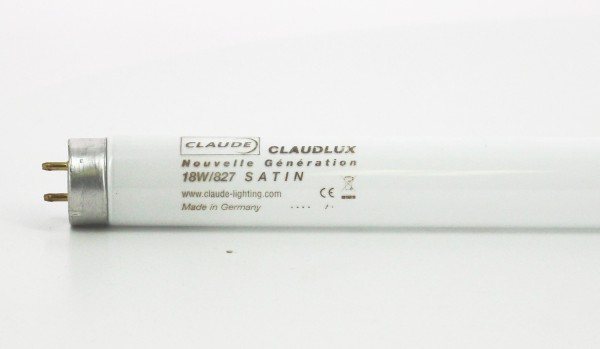 Tube Fluorescent G13 T8 Claude Claudlux 18W 2700K 1350lm 590mm
