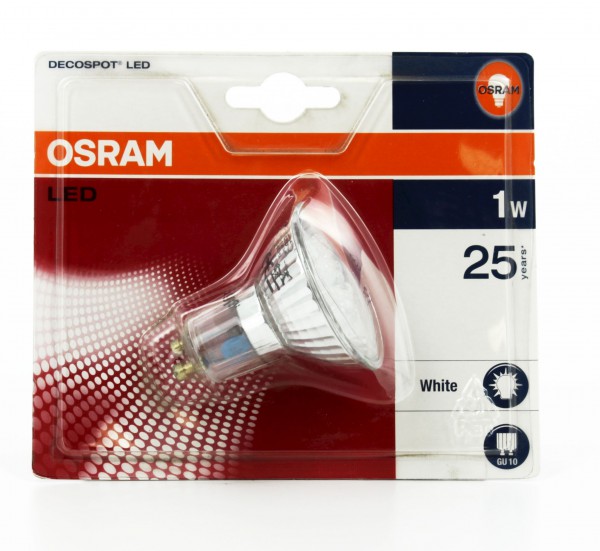 Ampoule Led PAR16 Osram DECOSPOT Ledvance Blanc - GU10 - Ø50,7mm - 0,8W - 230V - 25000H