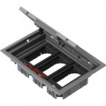 Schneider Electric Optiline 45 - Boîte de Sol 6 Postes 45X45 Mm - pour Plancher Tech. &Dalle Béton